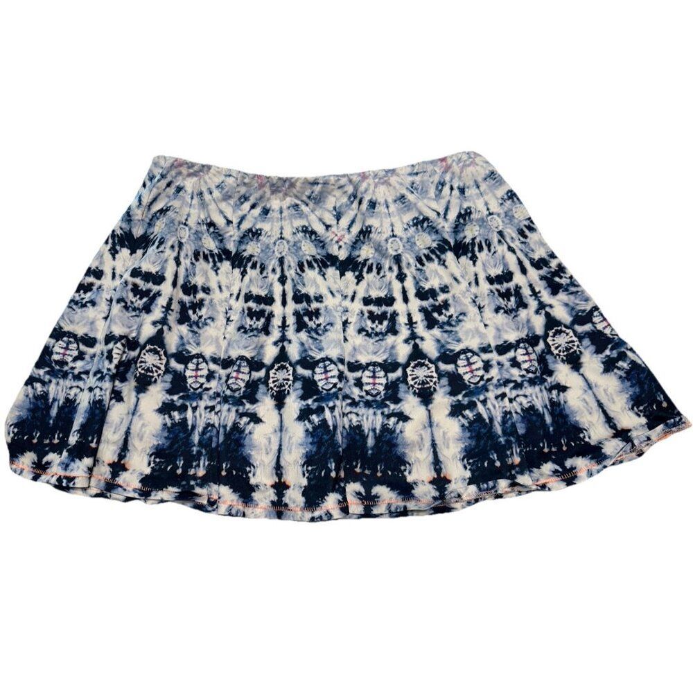 lucky in love Ladies Sz XL Tennis Golf pickleball skort Stretch pull on TIE DYE